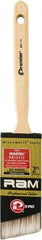Premier Paint Roller - 2" Angled Polyester General Purpose Paint Brush - 3" Bristle Length, 2" Wood Sash Handle - Exact Industrial Supply
