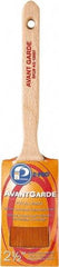 Premier Paint Roller - 2-1/2" Oval Polyester Sash Brush - 3" Bristle Length, 7-1/2" Wood Sash Handle - Exact Industrial Supply
