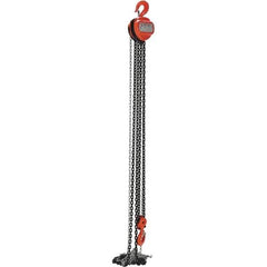 Vestil - 6,000 Lb Lifting Capacity, 15' Lift Height, Hand Hoist - Made from Chain - Exact Industrial Supply