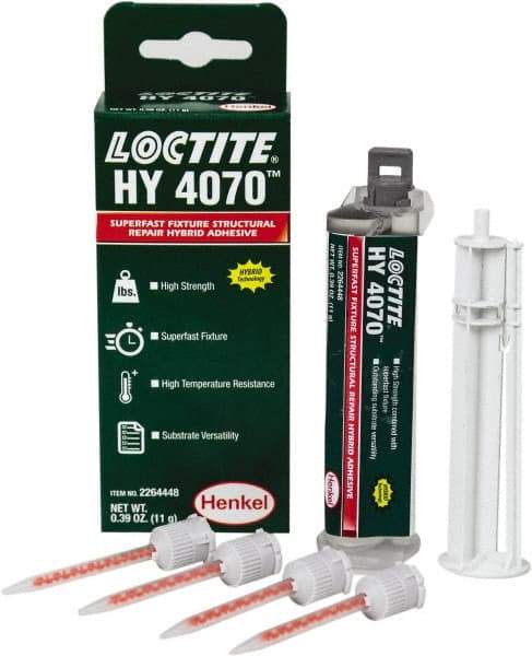 Loctite - 11 g Dual Cartridge Two Part Adhesive - 5 min Working Time - Exact Industrial Supply