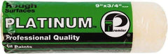 Premier Paint Roller - 3/4" Nap, 9" Wide Paint Roller Cover - Rough Texture, Polyester - Exact Industrial Supply