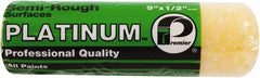 Premier Paint Roller - 1/2" Nap, 9" Wide Paint Roller Cover - Semi-Rough Texture, Polyester - Exact Industrial Supply