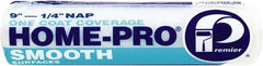 Premier Paint Roller - 1/4" Nap, 9" Wide Paint Roller Cover - Smooth Texture, Polyester - Exact Industrial Supply