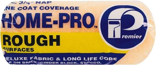 Premier Paint Roller - 3/4" Nap, 7" Wide Paint Roller Cover - Rough Texture, Polyester - Exact Industrial Supply