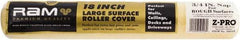 Premier Paint Roller - 3/4" Nap, 18" Wide Paint Roller Cover - Rough Texture, Polyester - Exact Industrial Supply
