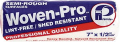 Premier Paint Roller - 1/2" Nap, 7" Wide Paint Roller Cover - Semi-Rough Texture, Woven - Exact Industrial Supply