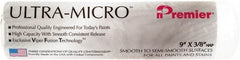Premier Paint Roller - 3/8" Nap, 9" Wide Paint Roller Cover - Semi-Smooth Texture, Microfiber - Exact Industrial Supply