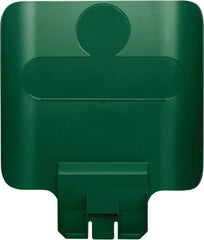 Rubbermaid - Square Lid for Use with 23 Gal Rectangular Recycle Containers - Green, Polypropylene, For Slim Jim Trash Cans