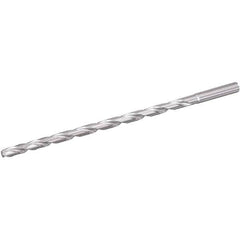 Extra Length Drill Bit: 0.1378″ Dia, 135 °, Solid Carbide Uncoated, 3.3858″ Flute Length, 4.9213″ OAL, Spiral Flute, Series B272SGL