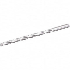 Extra Length Drill Bit: 0.1772″ Dia, 135 °, Solid Carbide Uncoated, 3.3465″ Flute Length, 4.8819″ OAL, Straight-Cylindrical Shank, Series B271SGL