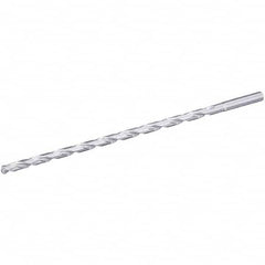 Extra Length Drill Bit: 0.1181″ Dia, 135 °, Solid Carbide Uncoated, 3.2283″ Flute Length, 4.5669″ OAL, Straight-Cylindrical Shank, Series B273SGL