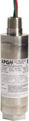 Made in USA - 5,000 Max psi, 1/4" NPT (Male) Connection Intrinsically Safe Transmitter - mA Output Signal, 1/4" Thread, -40 to 185°F, 28 Volts - Exact Industrial Supply