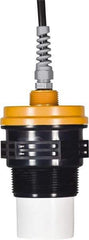 Made in USA - 1\x92 to 25\x92 for Liquids, 1\x92 to 10\x92 for Solids Transmission Range Ultrasonic Explosion-Proof Transmitter - 2" NPT Mount, 30 Max psi, ±0.25% of Range Accuracy, 12 to 28 VDC (Loop Powered) - Exact Industrial Supply