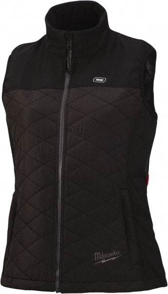 Milwaukee Tool - Size L Heated Vest - Black, Polyester, Zipper Closure, 37 to 39" Chest - Exact Industrial Supply