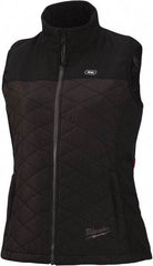 Milwaukee Tool - Size L Heated Vest - Black, Polyester, Zipper Closure, 37 to 39" Chest - Exact Industrial Supply