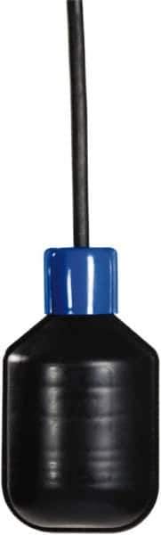 Made in USA - 13 Max psi, 140°F Max, Liquid Level Float - Chlorinated Polyethylene Stem, N.C. Switch Logic - Exact Industrial Supply