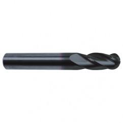 1/4" Dia. - 2-1/2" OAL - 30 Helix Super-A CBD Ball Nose EM - 4 FL - Exact Industrial Supply