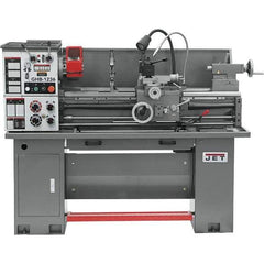 Jet - 12" Swing, 33" Between Centers, 230 Volt, Single Phase Bench Lathe - 5MT Taper, 2 hp, 75 to 1,400 RPM, 1-9/16" Bore Diam, 30" Deep x 58" High x 66" Long - Exact Industrial Supply