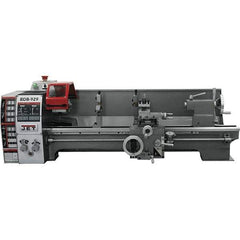 Jet - 8-3/4" Swing, 27-1/2" Between Centers, 115 Volt, Single Phase Bench Lathe - 3MT Taper, 3/4 hp, 130 to 2,000 RPM, 3/4" Bore Diam, 20" Deep x 30" High x 55" Long - Exact Industrial Supply