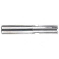 1/4" Dia. - 2-1/2" OAL - 2 FL Straight FL Bright Carbide End Mill - Exact Industrial Supply