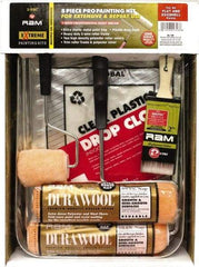 Premier Paint Roller - 3/8" Nap, Wall Paint Roller Set - 10" Wide, Steel Frame, Includes Paint Tray, Roller Cover & Frame - Exact Industrial Supply