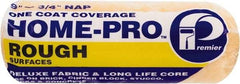 Premier Paint Roller - 1/2" Nap, 9" Wide Paint Roller Cover - Semi-Rough Texture, Woven & Polyester - Exact Industrial Supply