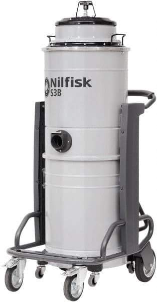 Nilfisk - 13 Gal Steel Tank, Electric Powered Wet/Dry Vacuum - 3.21 Peak hp, 100/120 Volt, 15.8 Amps, 20' Hose Fitting, Main Filter, Accessories Included - Exact Industrial Supply