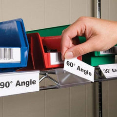 Aigner Index - Label Holders Backing: Snap-On Width (Inch): 1-1/4 - Exact Industrial Supply