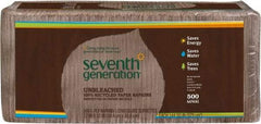 Seventh Generation - 12" Long x 12" Wide, Paper Napkins - 1 Ply, Brown - Exact Industrial Supply