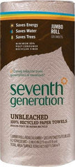 Seventh Generation - Perforated Roll of 2 Ply Brown Paper Towels - 11" Wide, Unbleached, 100% Recycled - Exact Industrial Supply