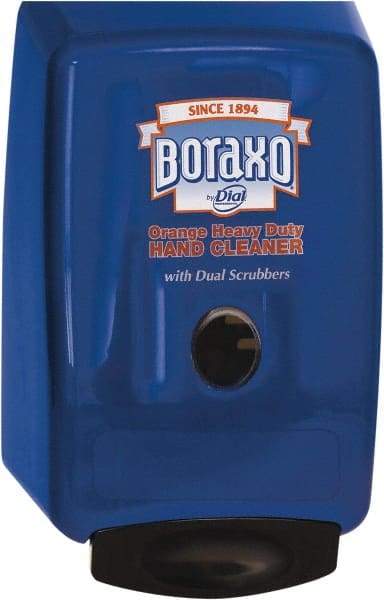 Boraxo - 2 L Liquid Hand Soap Dispenser - Plastic, Wall Mounted, Blue - Exact Industrial Supply