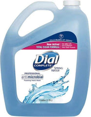 Dial - 1 Gal Bottle Foam Soap - Blue, Spring Water Scent - Exact Industrial Supply