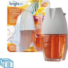 BRIGHT Air - 0.67 oz Packet Air Freshener - Liquid, Hawaiian Blossoms & Papaya Scent - Exact Industrial Supply