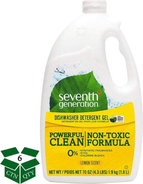 Seventh Generation - 70 oz Bottle Automatic Dishwashing Gel - Lemon Scented - Exact Industrial Supply