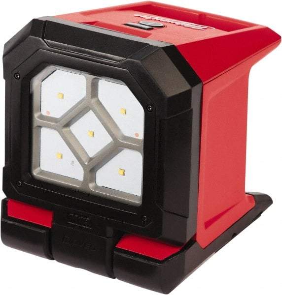 Milwaukee Tool - 18 Volts, 1500 Lumens, Cordless Work Light - Red/Black, Up to 20 hr Run Time - Exact Industrial Supply