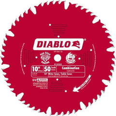 Freud - 10" Blade Diam, 50 Teeth, Carbide-Tipped Cold Saw Blade - 1" Arbor Hole Diam, 0.071" Blade Thickness - Exact Industrial Supply