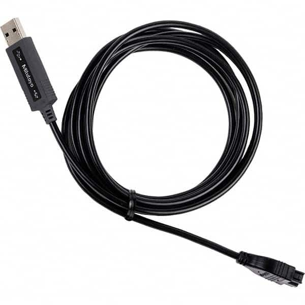 Mitutoyo - Remote Data Collection Accessories Accessory Type: USB Cable For Use With: Mitutoyo ID-H/ID-F Indicator - Exact Industrial Supply