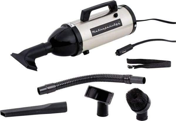 MetroVac - Hand Vacuum Cleaner - 12 Volts, 0.5 hp, 12 Amps, 3 Lb, Accessories Included - Exact Industrial Supply