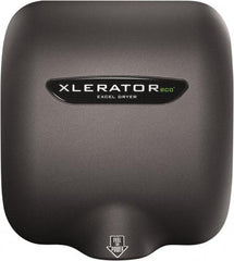 Excel Dryer - 530 Watt Graphite Finish Electric Hand Dryer - 110/120 Volts, 4.5 Amps, 11-3/4" Wide x 12-11/16" High x 6-11/16" Deep - Exact Industrial Supply