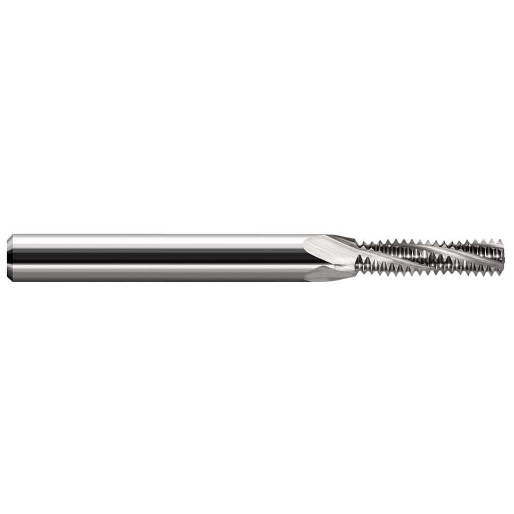 Harvey Tool - M10 X 1.50 Internal/External 1.5mm Pitch 3/8" Shank 4-Flute Solid Carbide Helical Flute Thread Mill - Exact Industrial Supply