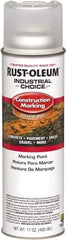 Rust-Oleum - 17 fl oz Clear Paint & Primer - 400' Coverage at 1" Wide, Solvent Base Formula, >500 gL VOC - Exact Industrial Supply