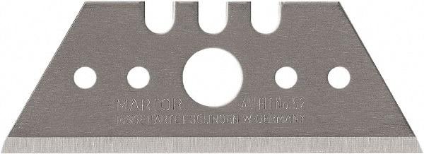 Martor USA - 100 Piece, Carbon Steel, Utility Knife Blade - 2.09" Long - Exact Industrial Supply