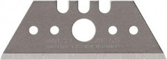 Martor USA - 100 Piece, Carbon Steel, Utility Knife Blade - 2.09" Long - Exact Industrial Supply