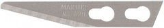 Martor USA - 100 Piece, Carbon Steel, Utility Knife Blade - 1.34" Long - Exact Industrial Supply