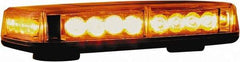 Buyers Products - Variable Flash Rate, Magnetic or Permanent Mount Emergency LED Lightbar Assembly - Powered by DC, Amber - Exact Industrial Supply