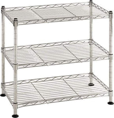 Sandusky Lee - 3 Shelf Wire Shelving Unit - 18" Wide x 10" Deep x 18" High, - Exact Industrial Supply