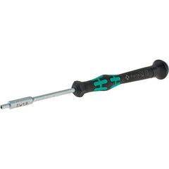 Wera - 1.8mm Solid Shaft Precision Nutdriver - Cushion Grip Handle, 6-1/4" OAL - Exact Industrial Supply
