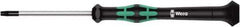 Wera - 5 Torx Driver - 40mm Blade Length, 137mm OAL, Ergonomic Handle - Exact Industrial Supply