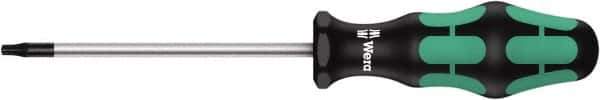 Wera - 7 Tamper Resistant Torx Driver - 60mm Blade Length, 130mm OAL, Ergonomic Handle - Exact Industrial Supply