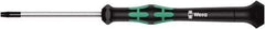 Wera - 10 Torx Driver - 60mm Blade Length, 157mm OAL, Ergonomic Handle - Exact Industrial Supply